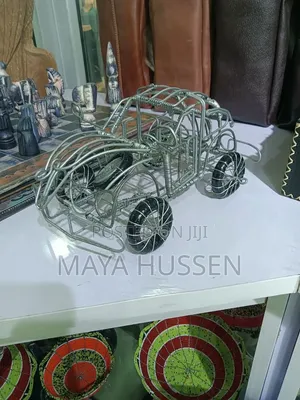 Handcrafted Wire Volkswagen Beetle Model Car
