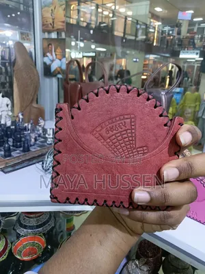 Handcrafted Genuine Leather Drink Coaster Set With Matching Holder