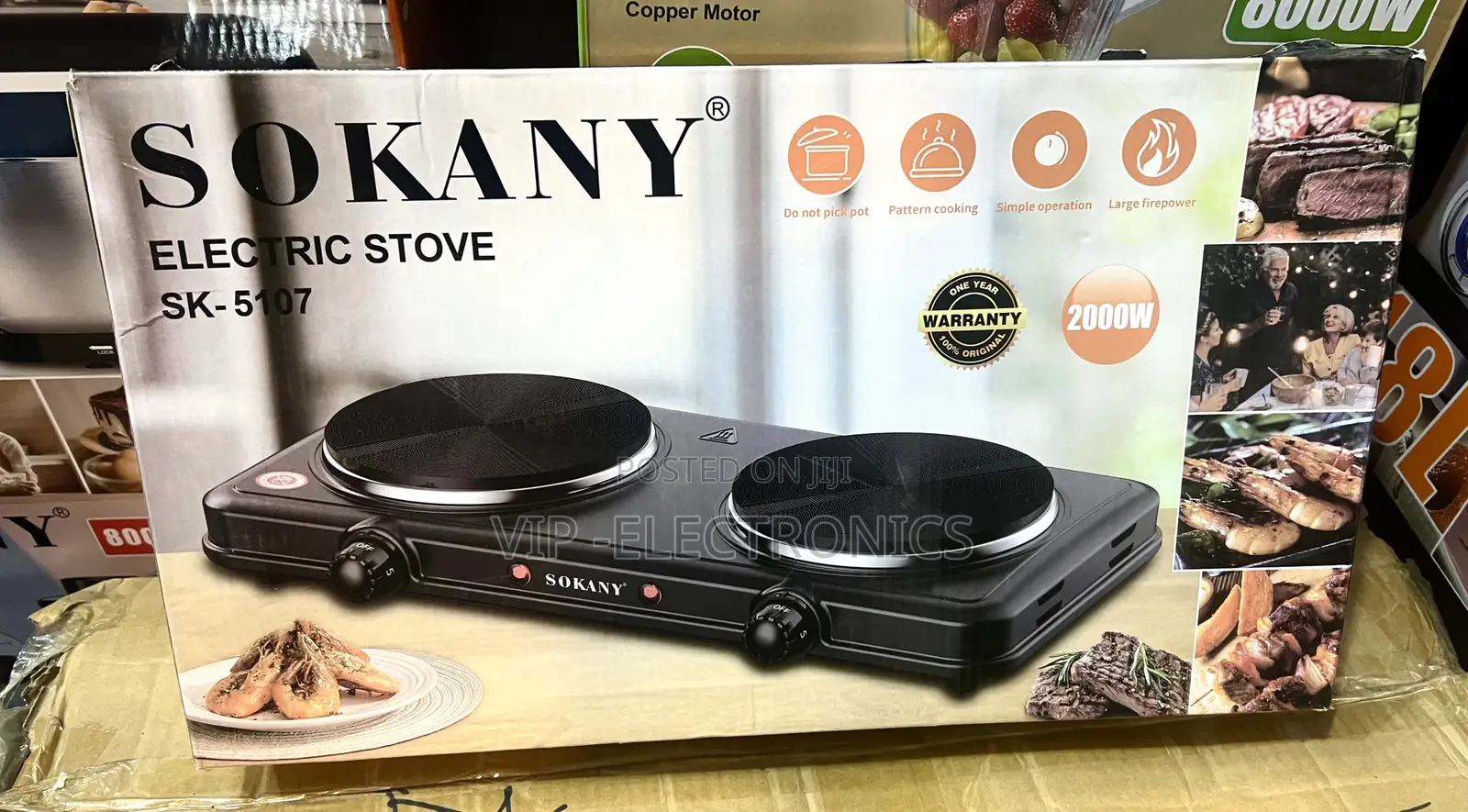 Sokany Electric Stove Double Burner Hot Plate (2000W) SOKANY Stove