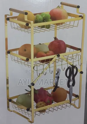 የአትክልት ና የፍራፍሬ ባለ 3 መደርደሪያ