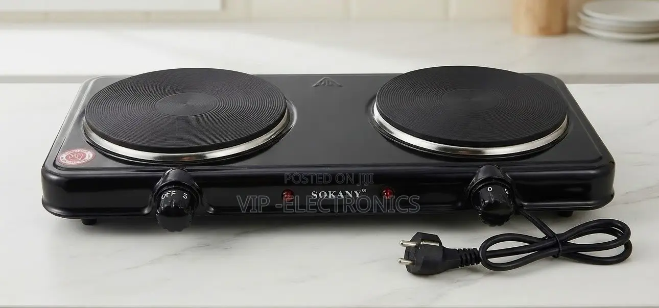 SOKANY Stove Double Burner Electric Stove  Electric Hot Plates 2000W