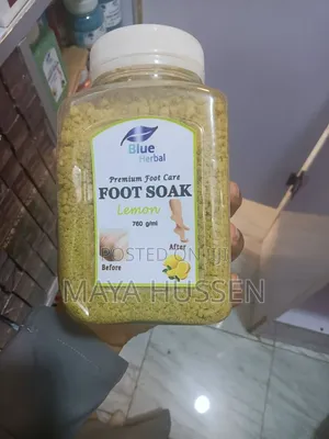 Blue Herbal Premium Foot Care Foot Soak (760g) - Lemon Spa Salt