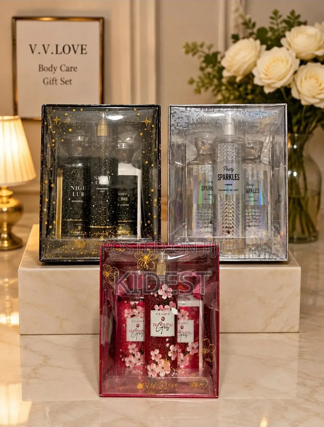 VV Love Body Lotion Splash and Shower Gel 3 in 1 Set