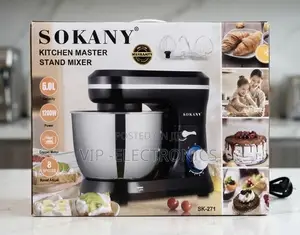 Sokany Stand Mixer - 5.0L Multi-Function Food Mixer (1200W)