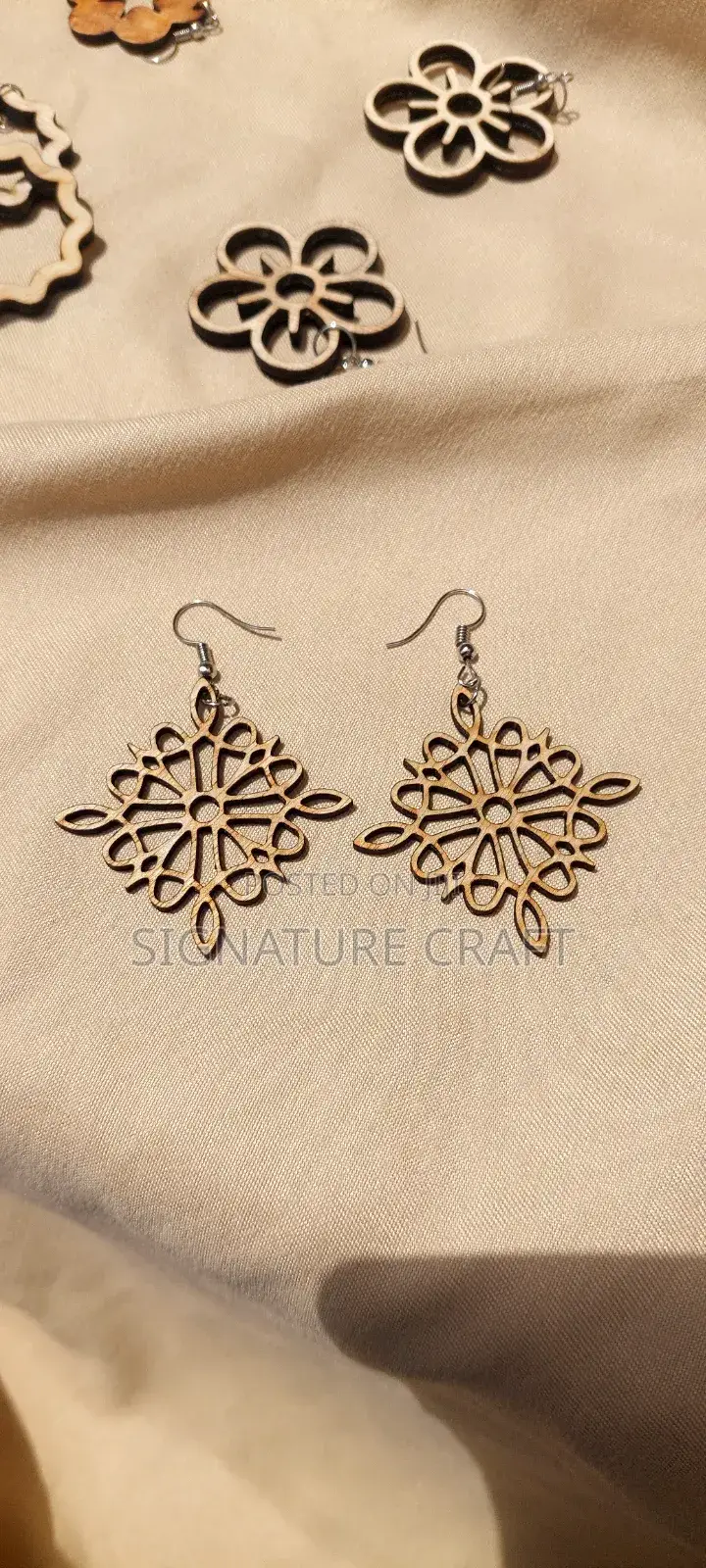 Light Height Wooden Earrings