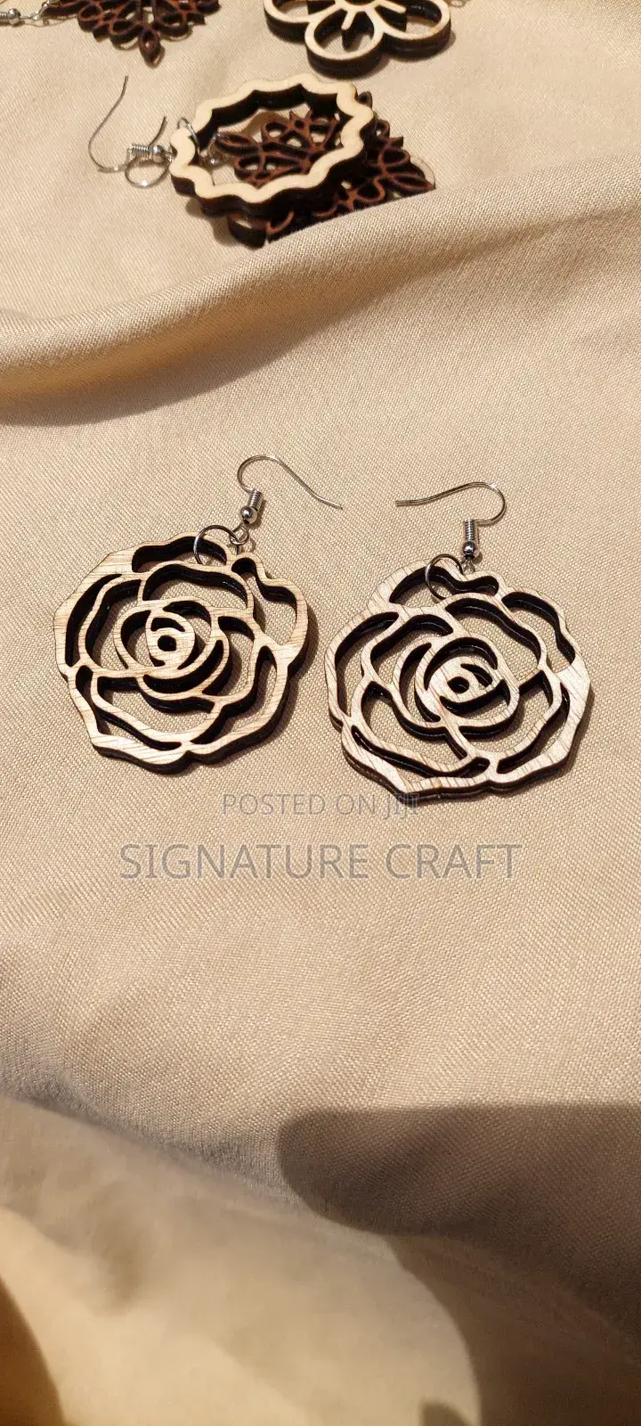 Light Height Wooden Earrings