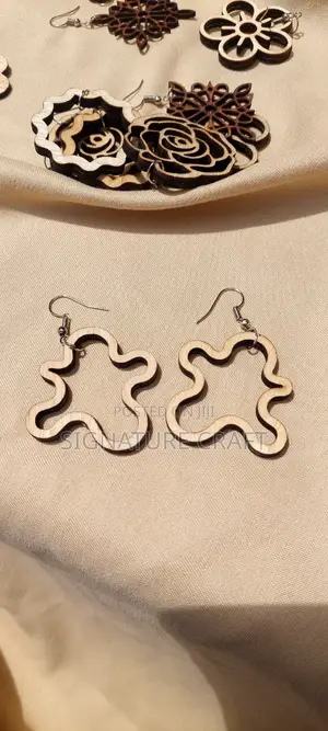 Light Height Wooden Earrings