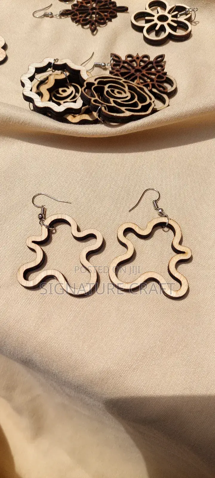 Light Height Wooden Earrings