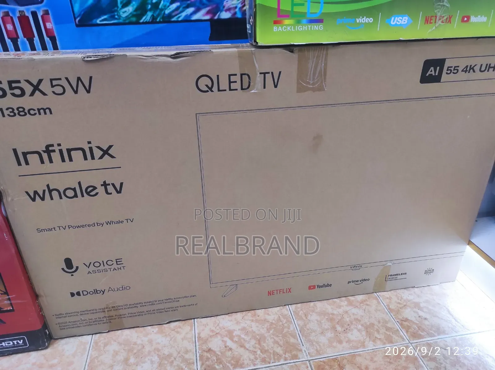 Infinix 4k QLed Whale TV 55"