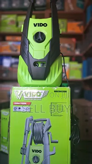 ቪዶ (VIDO) 2000W 150Bar ከፍተኛ ሀይል ያለው የመኪና እና የቅጥር ግቢ ማጠቢያ ማሽን