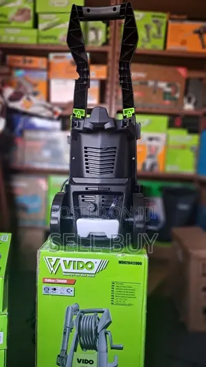 ቪዶ (VIDO) 2000W 150Bar ከፍተኛ ሀይል ያለው የመኪና እና የቅጥር ግቢ ማጠቢያ ማሽን