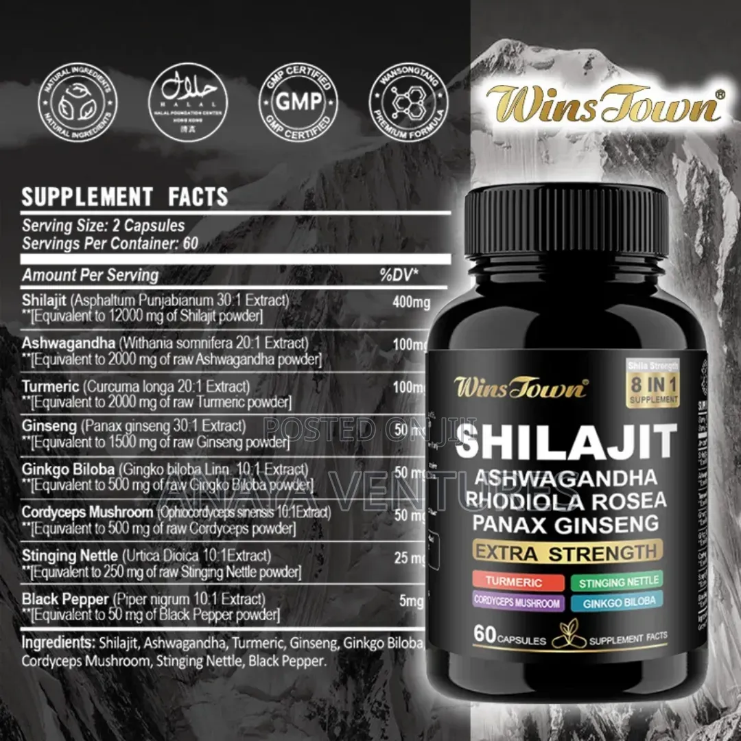 Shilajit Energy Supplement - Himalayan Extract Capsules