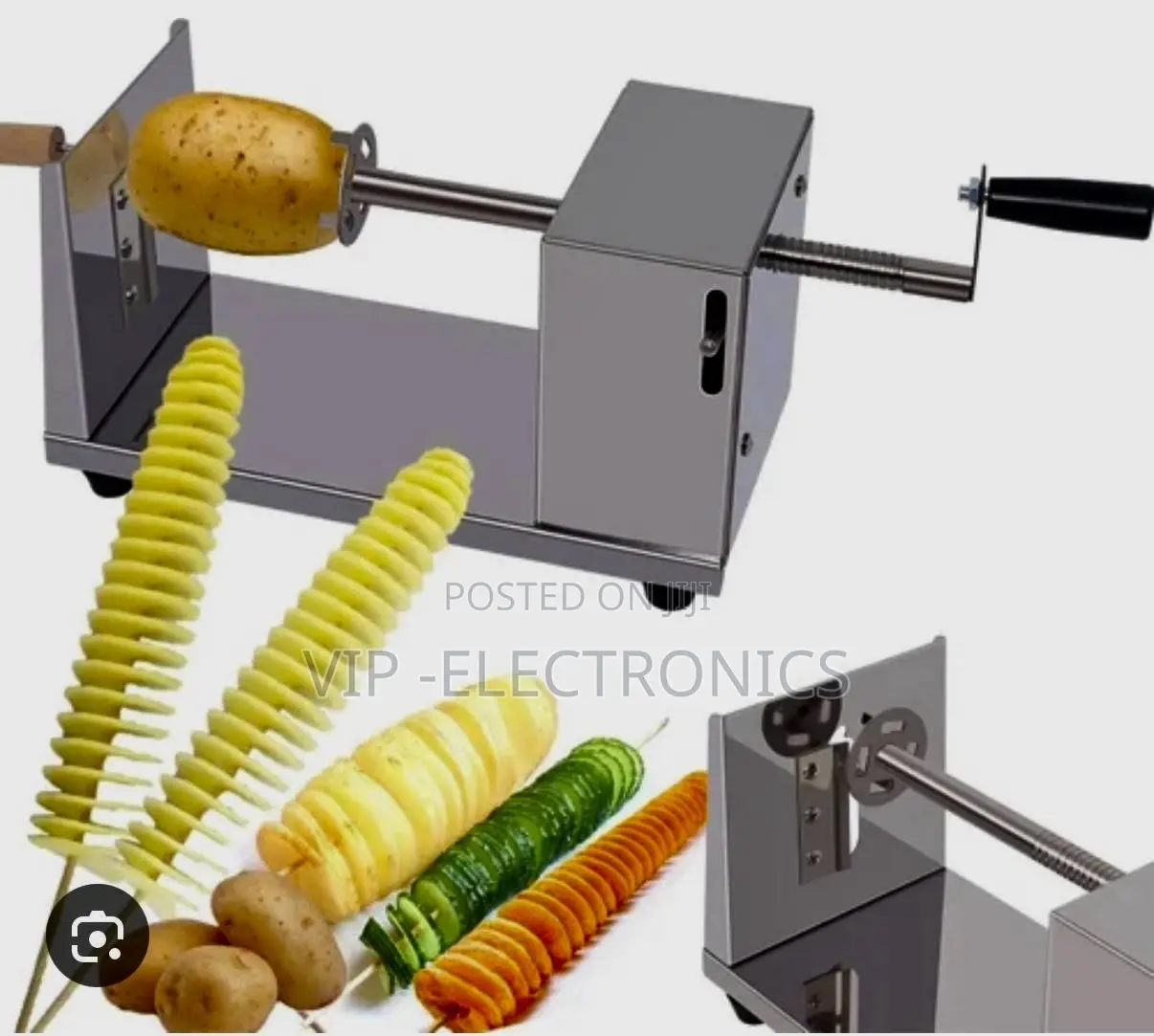 Stainless Steel Spiral Potato Slicer. Designed for Efficiency