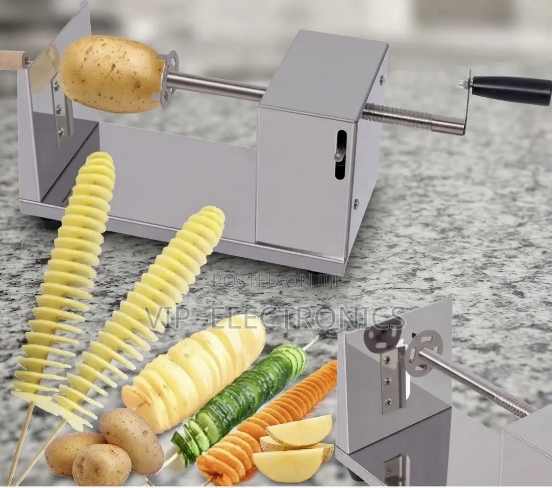 Stainless Steel Spiral Potato Slicer. Designed for Efficiency