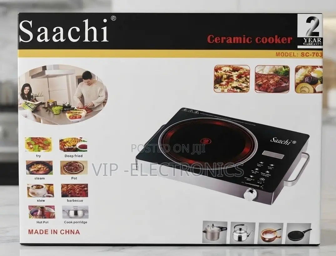 Saachi Ceramic Stove -Cooker - Single Burner Infrared Electric Cooktop