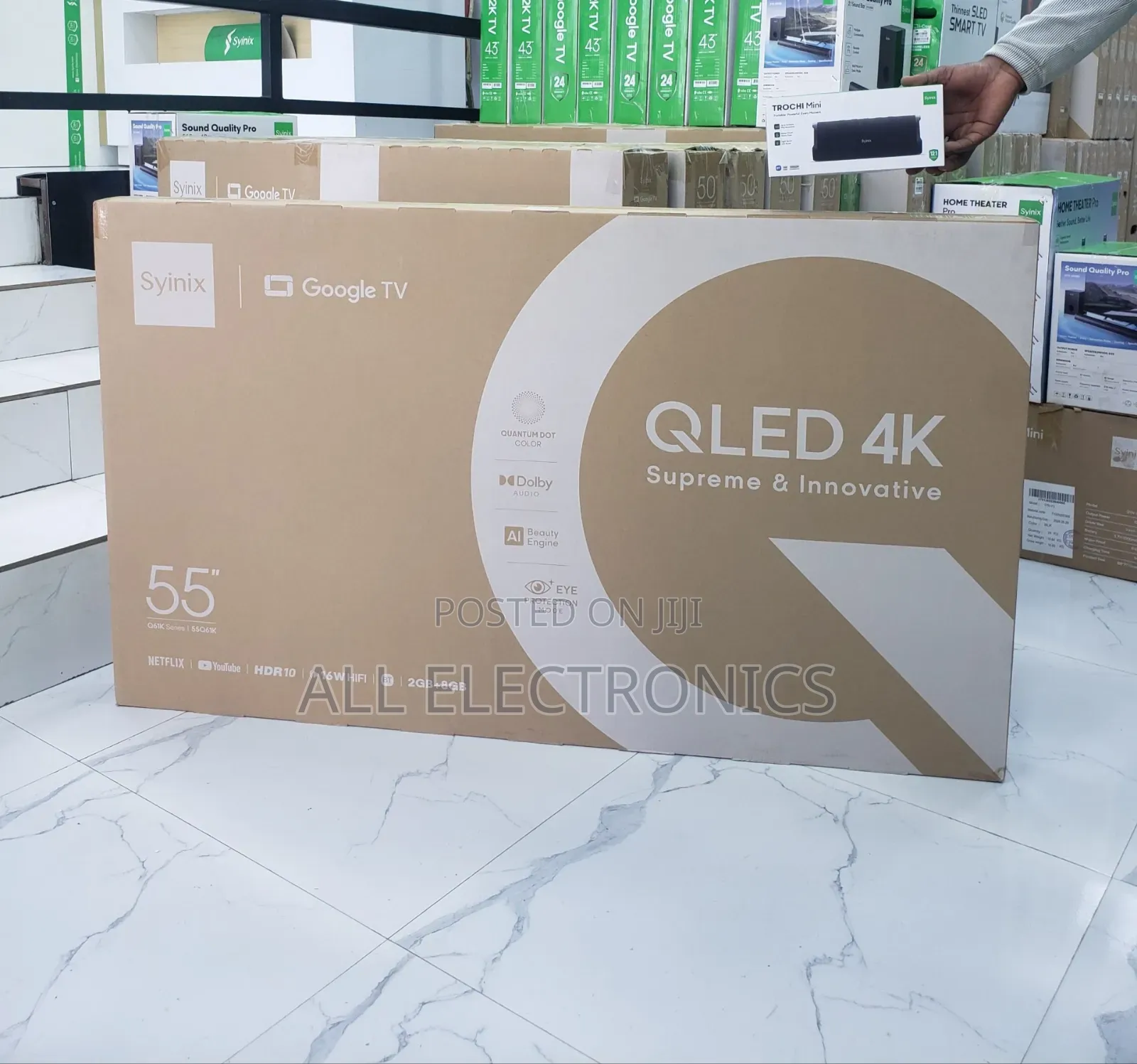 Syinix 55 Qled 4k Google TV Syinix