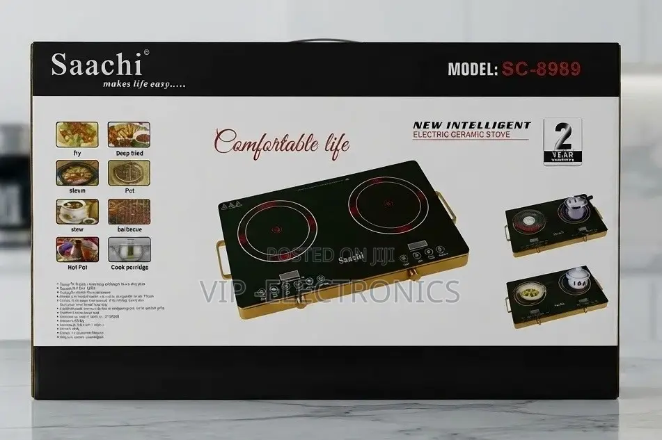 Saachi Ceramic Stove Double Burner Ceramic Cooker - Electric Cooktop