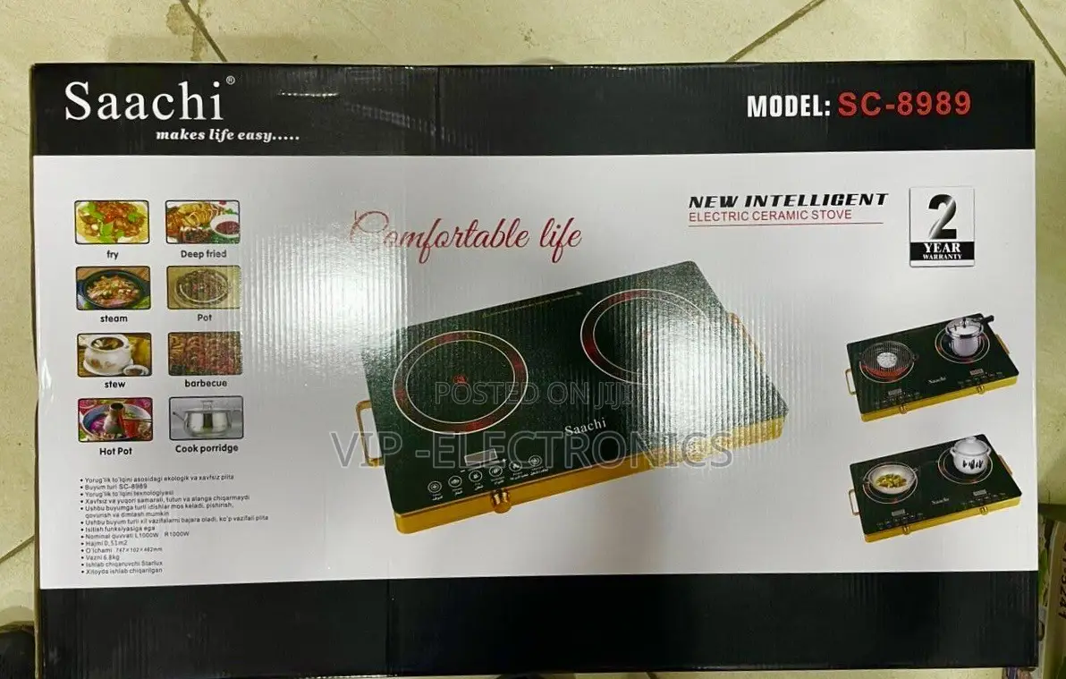 Saachi Ceramic Cooker 2 Hote Plate Digital Stove