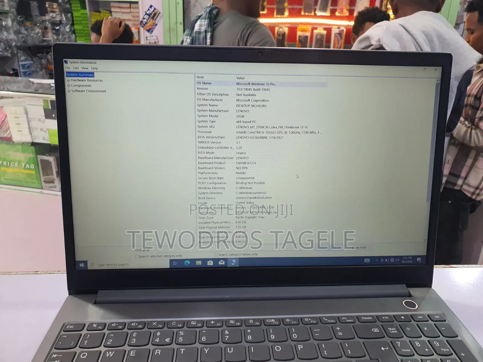 Laptop Lenovo ThinkBook 15 8GB Intel Core i5 SSD 512GB