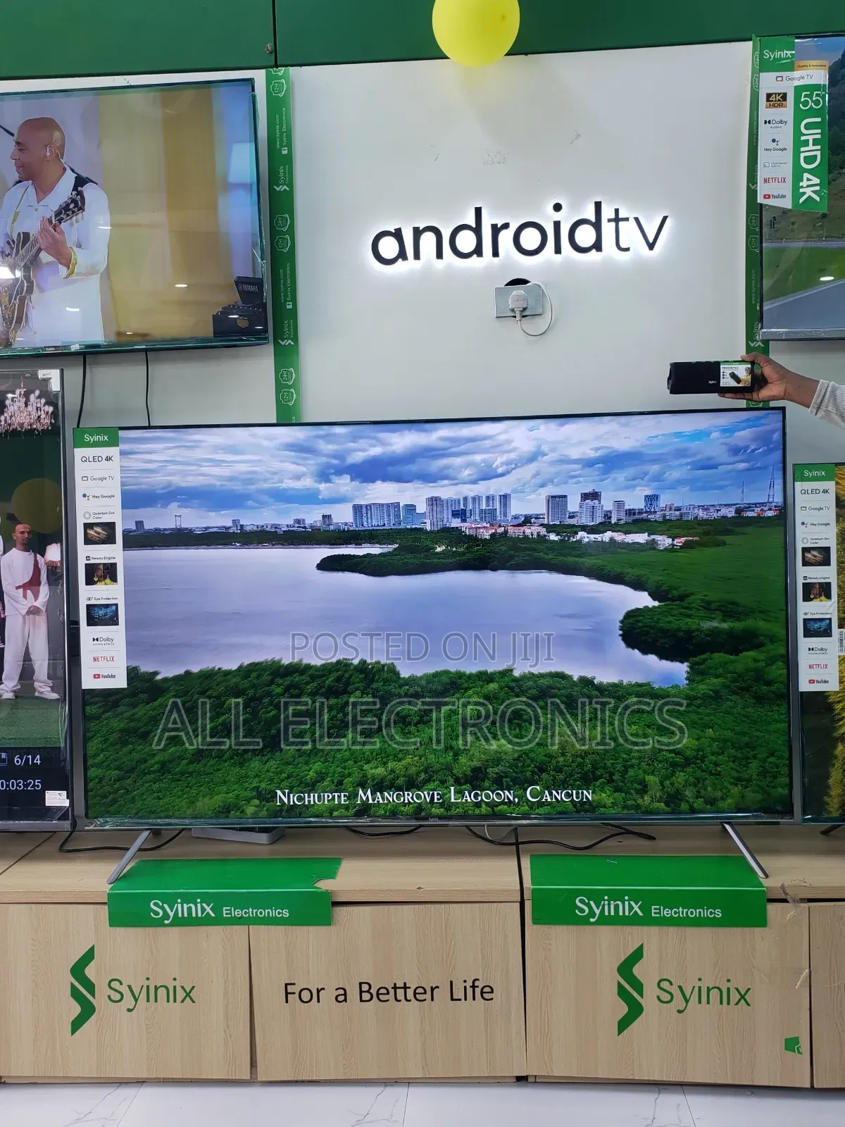Syinix 65|qled Google 4k Ultra TV