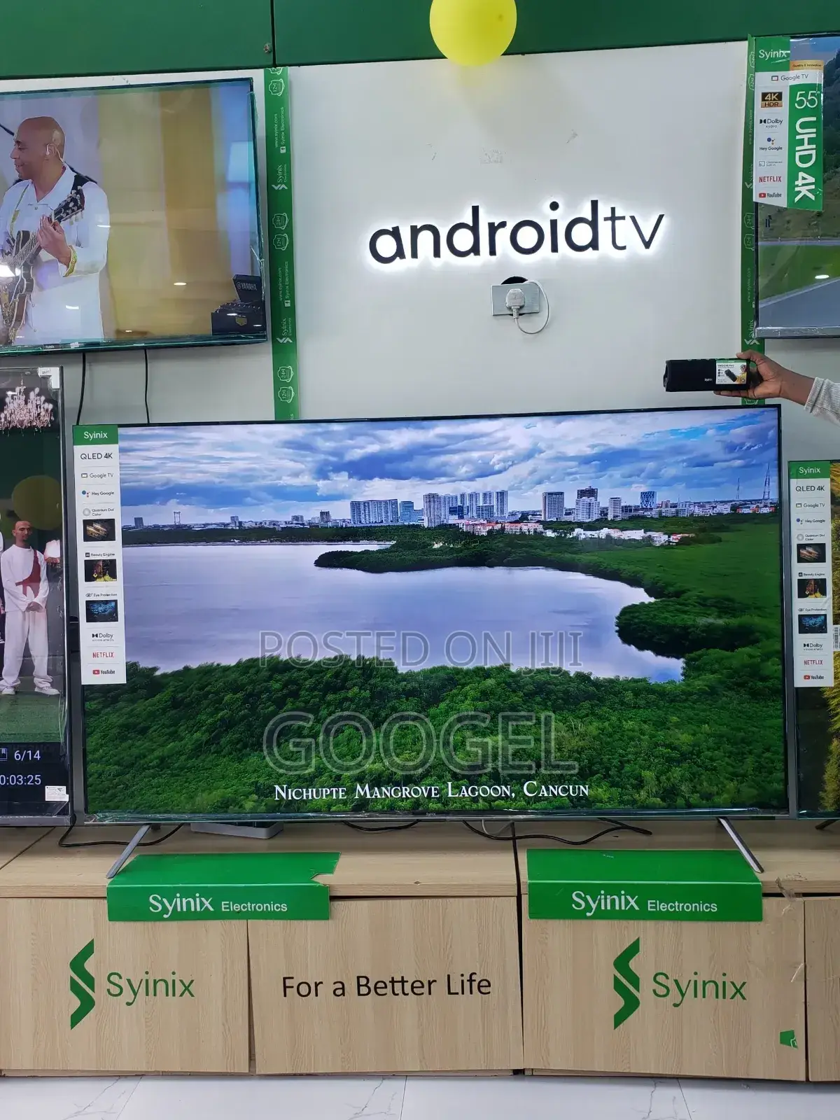 Syinix 65|qled Google 4k Ultra TV