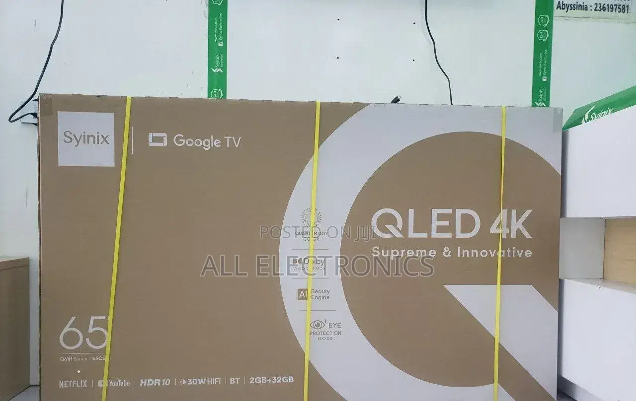 Syinix 65|qled Google 4k Ultra TV