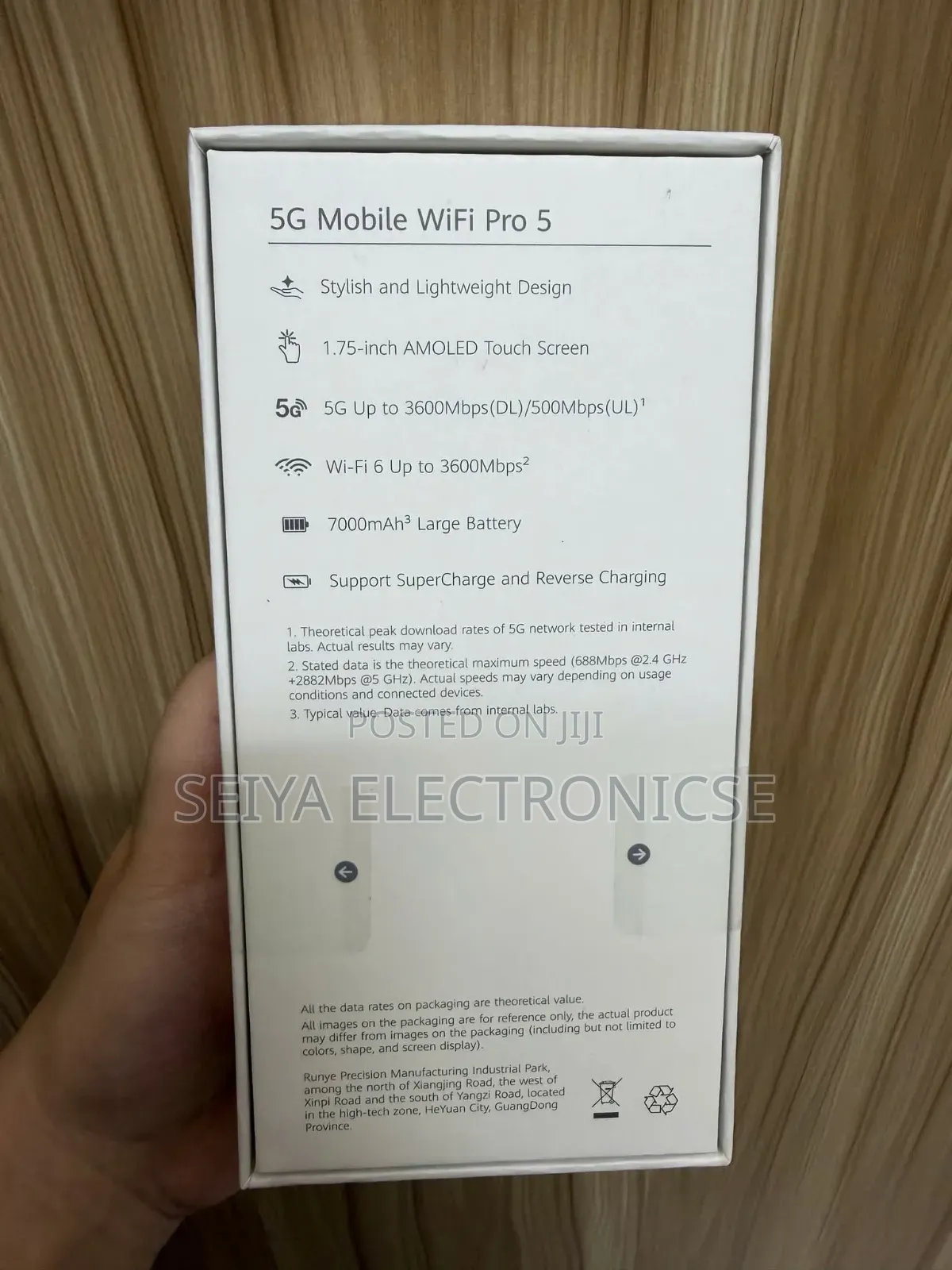 Huawei 5G Mobile WiFi Pro 5 Wireless Router. Battery 7000mAh