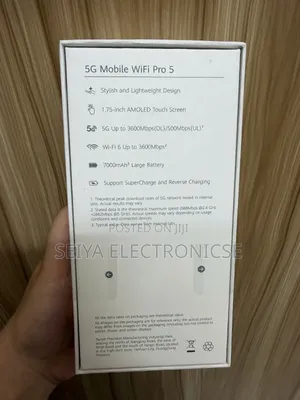 Huawei 5G Mobile WiFi Pro 5 Wireless Router. Battery 7000mAh