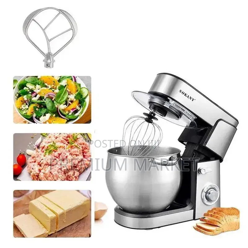 Dough Mixer Sokany 624 Kneading Machine ሶካኒ የሊጥ ማቡኪያ 13litre