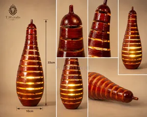 Custom Gourd Lampshade የመኝታ ቤት መብራት የእጅ ጥበብ መብራቶች ልዩ ልዩ መብራቶች