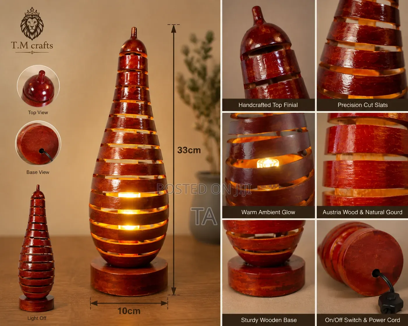 Custom Gourd Lampshade የመኝታ ቤት መብራት የእጅ ጥበብ መብራቶች ልዩ ልዩ መብራቶች