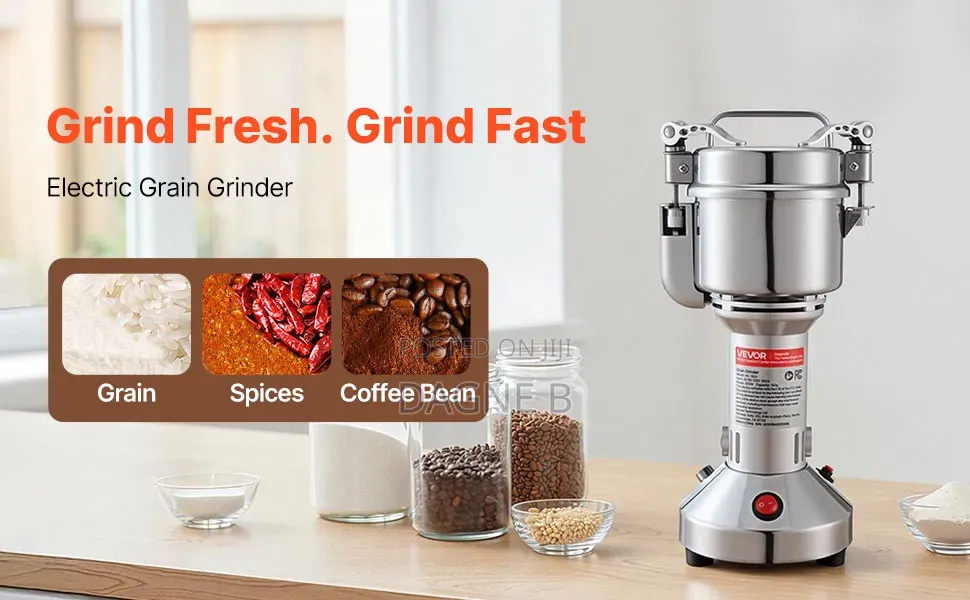 Coffee Grinder Electric 100gram Capacity የቡና እና ደረቅ ቅመማቅመም መፍጫ