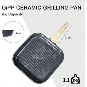 Frypan Square Die Casting Aluminum Grill Pan የማይዝ 4 ማእዘን መጥበሻ