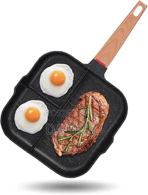 Frypan 3in 1 Nonstick  With Pour Spouts የማይዝ የፓንኬክ መጥበሻ 3 በ 1