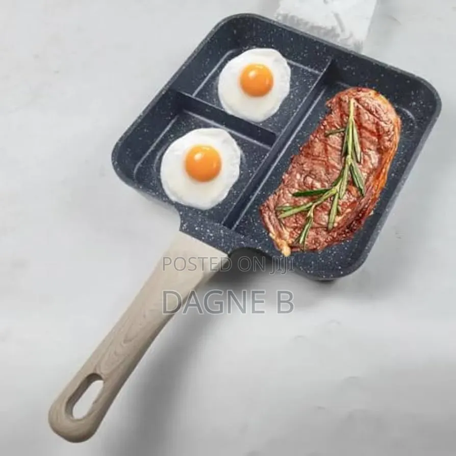 Frypan 3in 1 Nonstick  With Pour Spouts የማይዝ የፓንኬክ መጥበሻ 3 በ 1