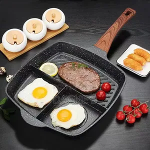 Frypan 3in 1 Nonstick  With Pour Spouts የማይዝ የፓንኬክ መጥበሻ 3 በ 1
