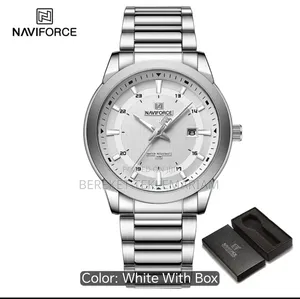 Naviforce Nf8029 Men's Luxury Quartz Wristwatch-Date Display- S.S Band