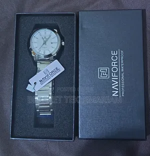 Naviforce Nf8029 Men's Luxury Quartz Wristwatch-Date Display- S.S Band