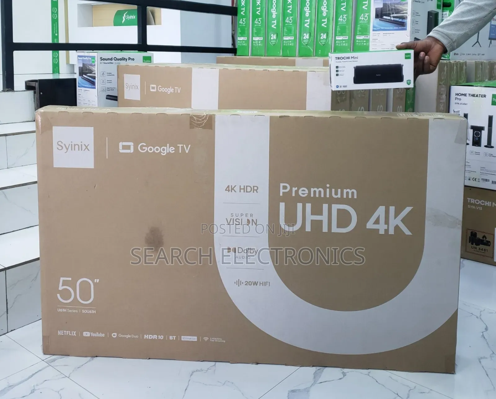 Syinix 50"inch Fremless Google TV