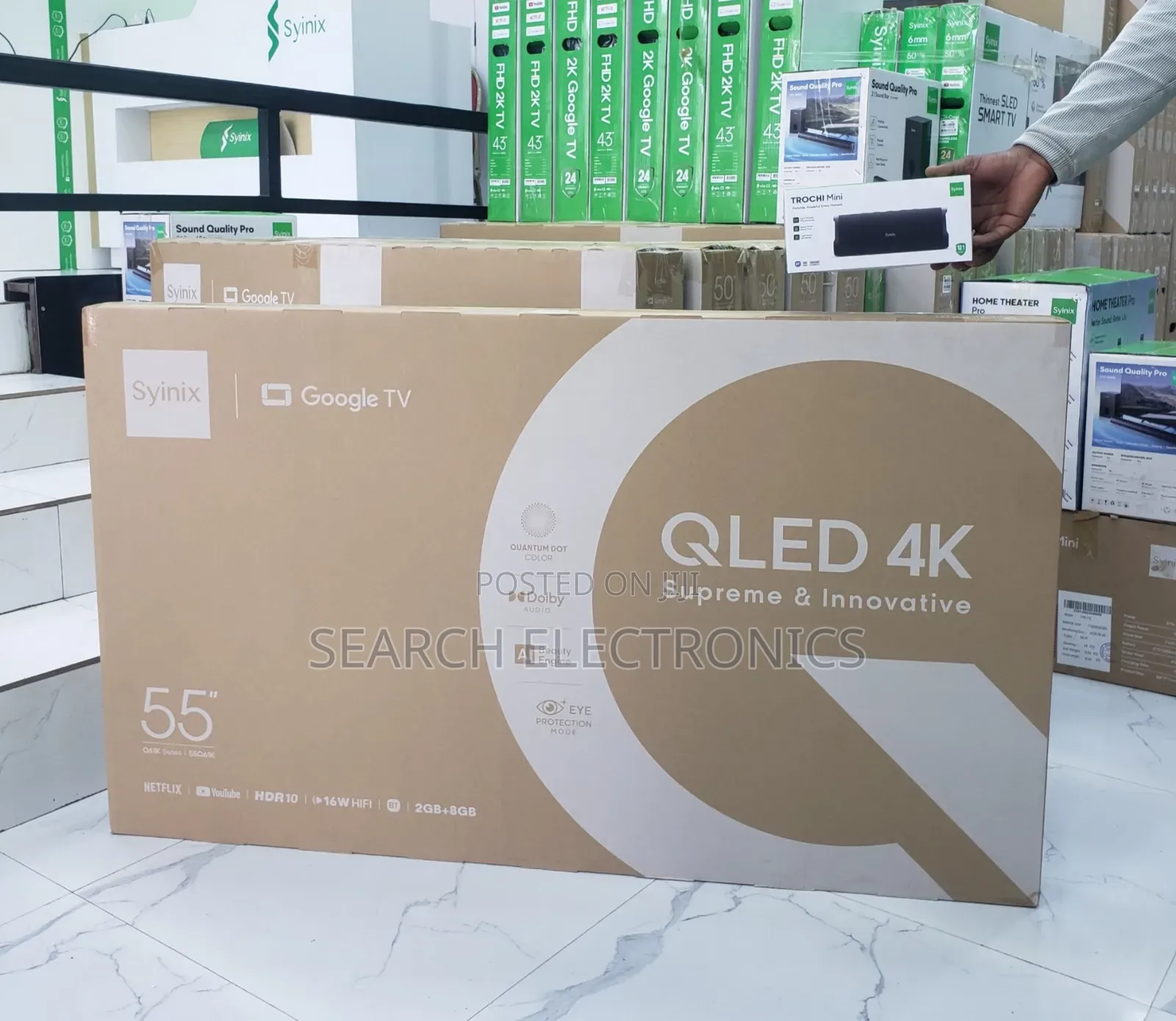 Syinix 55"inch Fremless Google TV