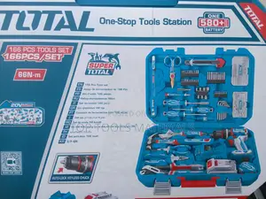 ,Total 166 PCS Tools Set Filled With a Cordless Drill and Hand Tools.