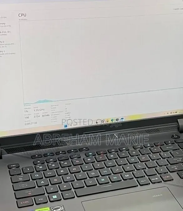 New Laptop Asus ROG Strix G15 16GB Intel Core i9 SSD 1T