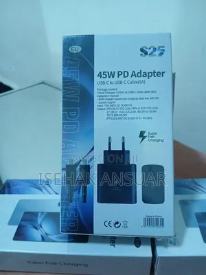 ኦሪጅናል 45w S25 Pd Fast Charger With USB-C to USB-C 5a Cable