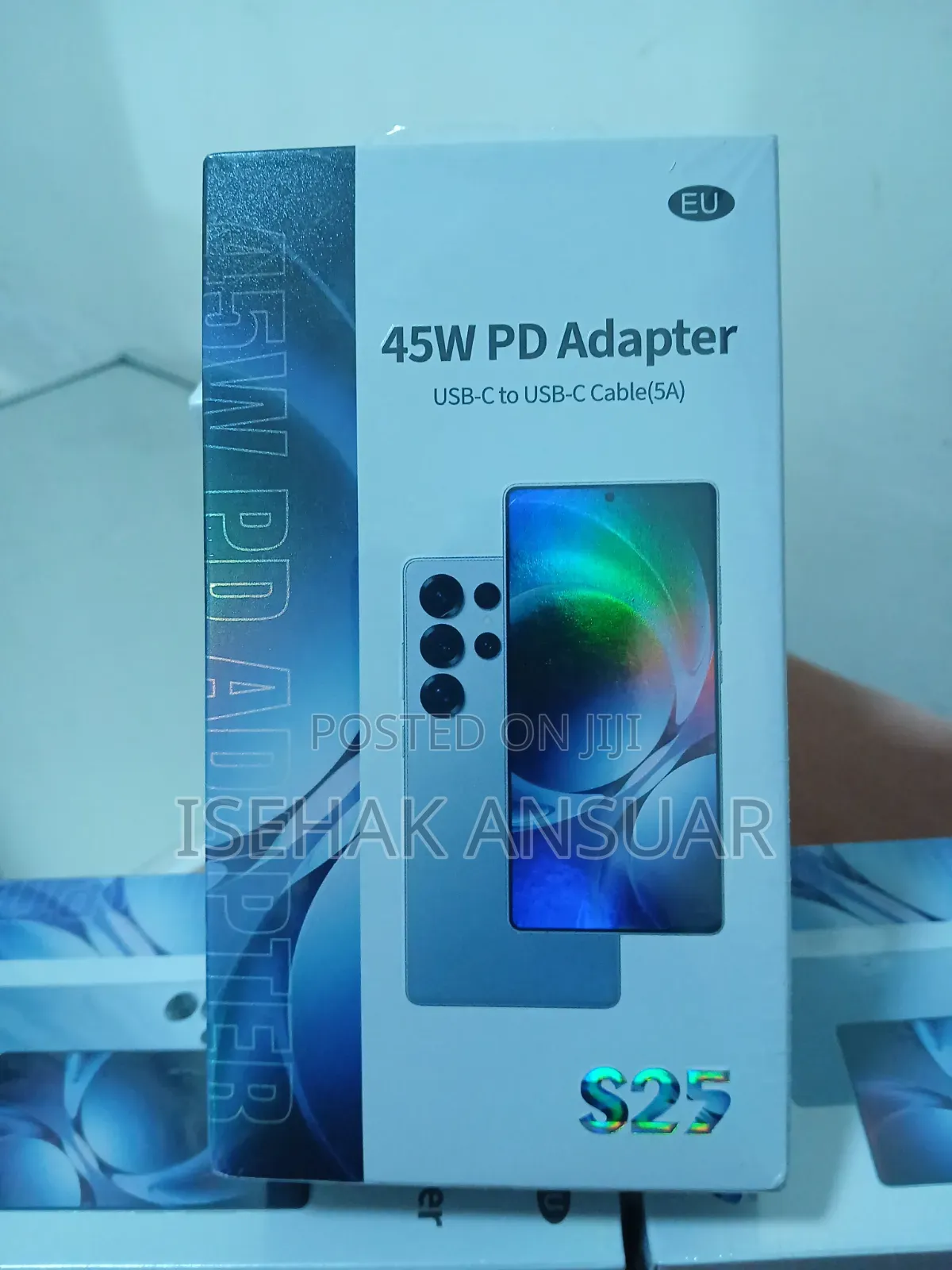 ኦሪጅናል 45w S25 Pd Fast Charger With USB-C to USB-C 5a Cable