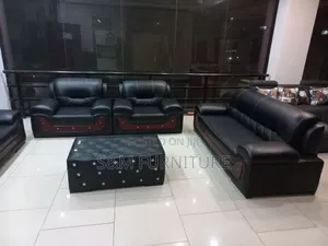 Full Leather Sofa Set With Durability. ሶፋ