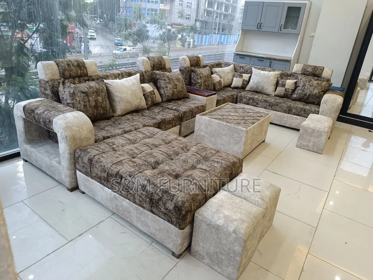 Prismatic U Shape Sofa. ሶፋ