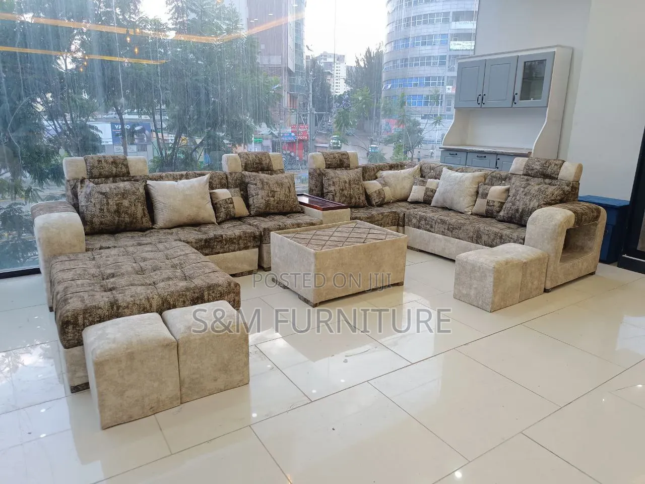 Prismatic U Shape Sofa. ሶፋ