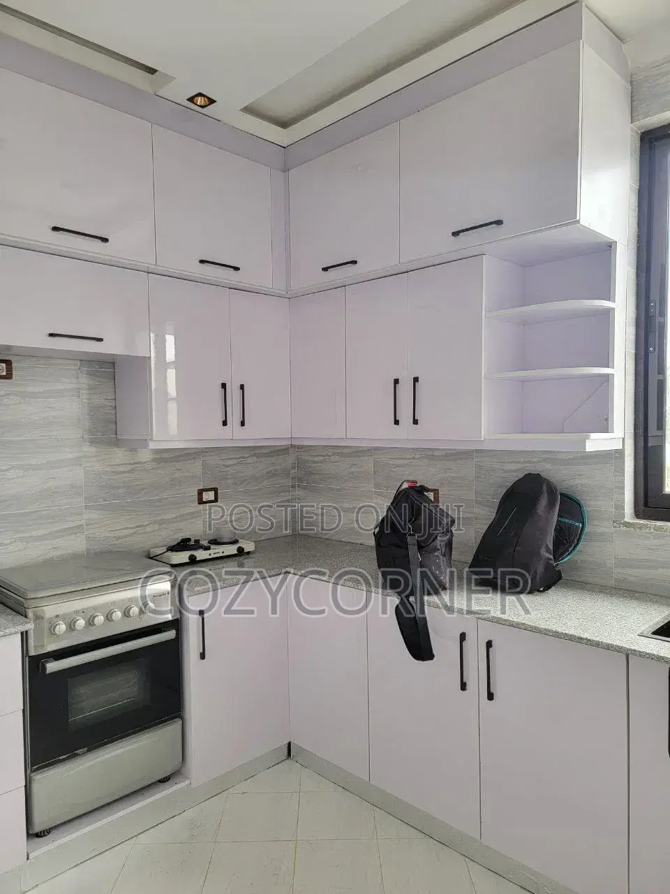 Flashy Kitchen Cabinet Priced Per Square Meter. ኪችን በካሬ