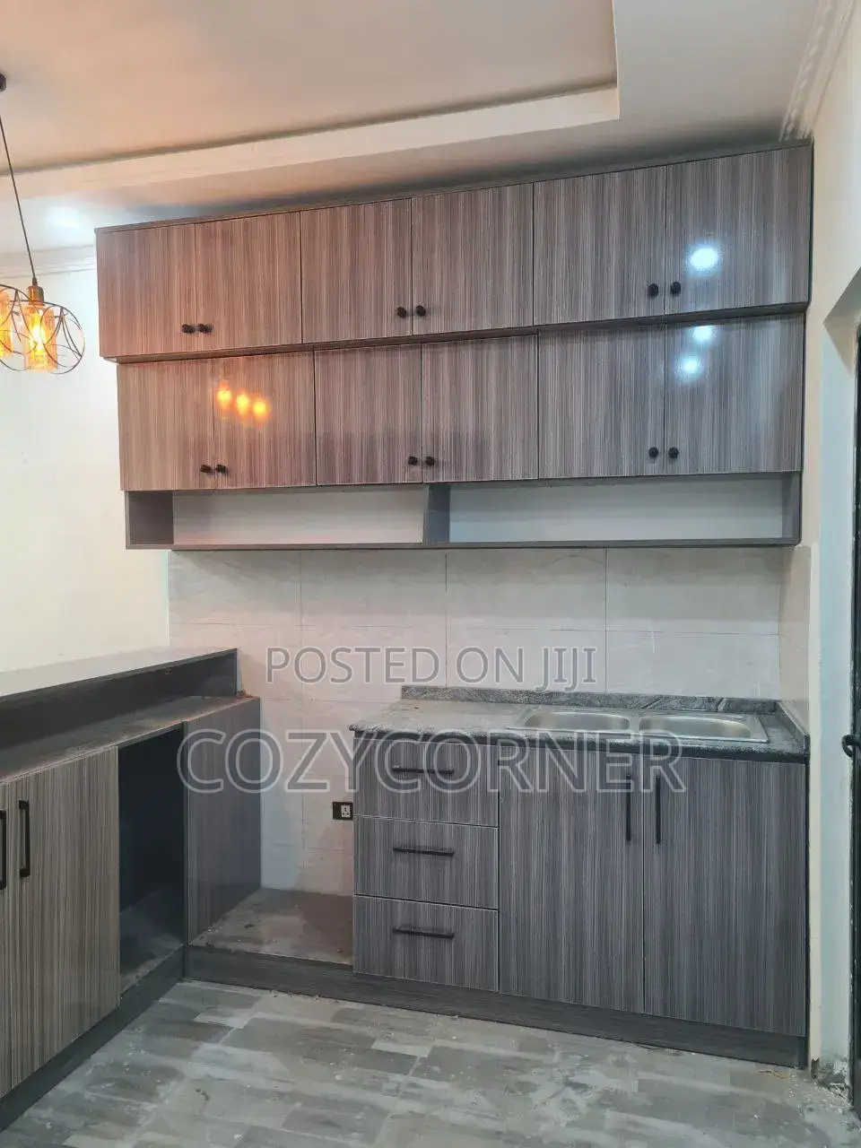 Showy Kitchen Cabinet Priced Per Square Meter. ኪችን ካቢኔት