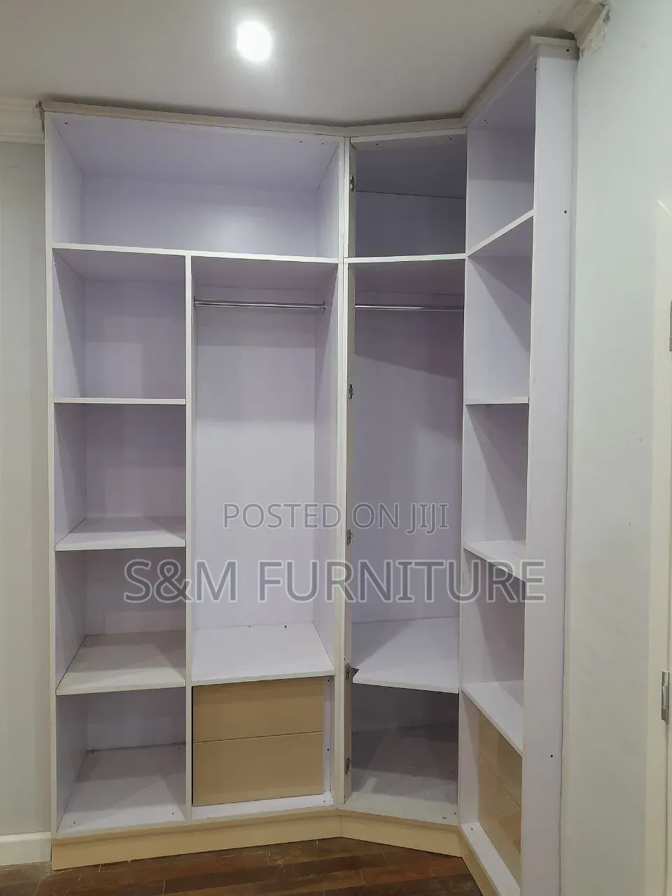 Corner Wardrobe Priced Per Square Meter. ቁምሳጥን በካሬ